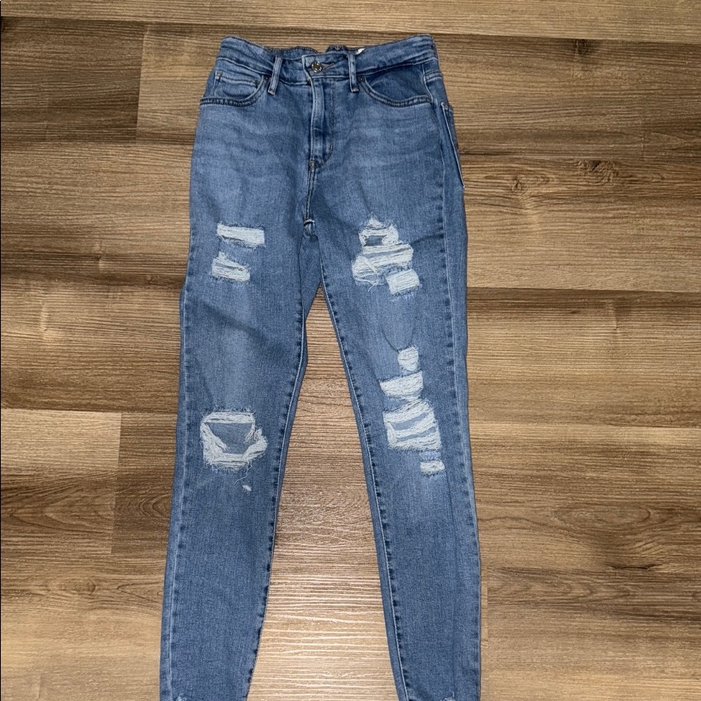 Levi High Rise Skinny Blue Women's Jeans